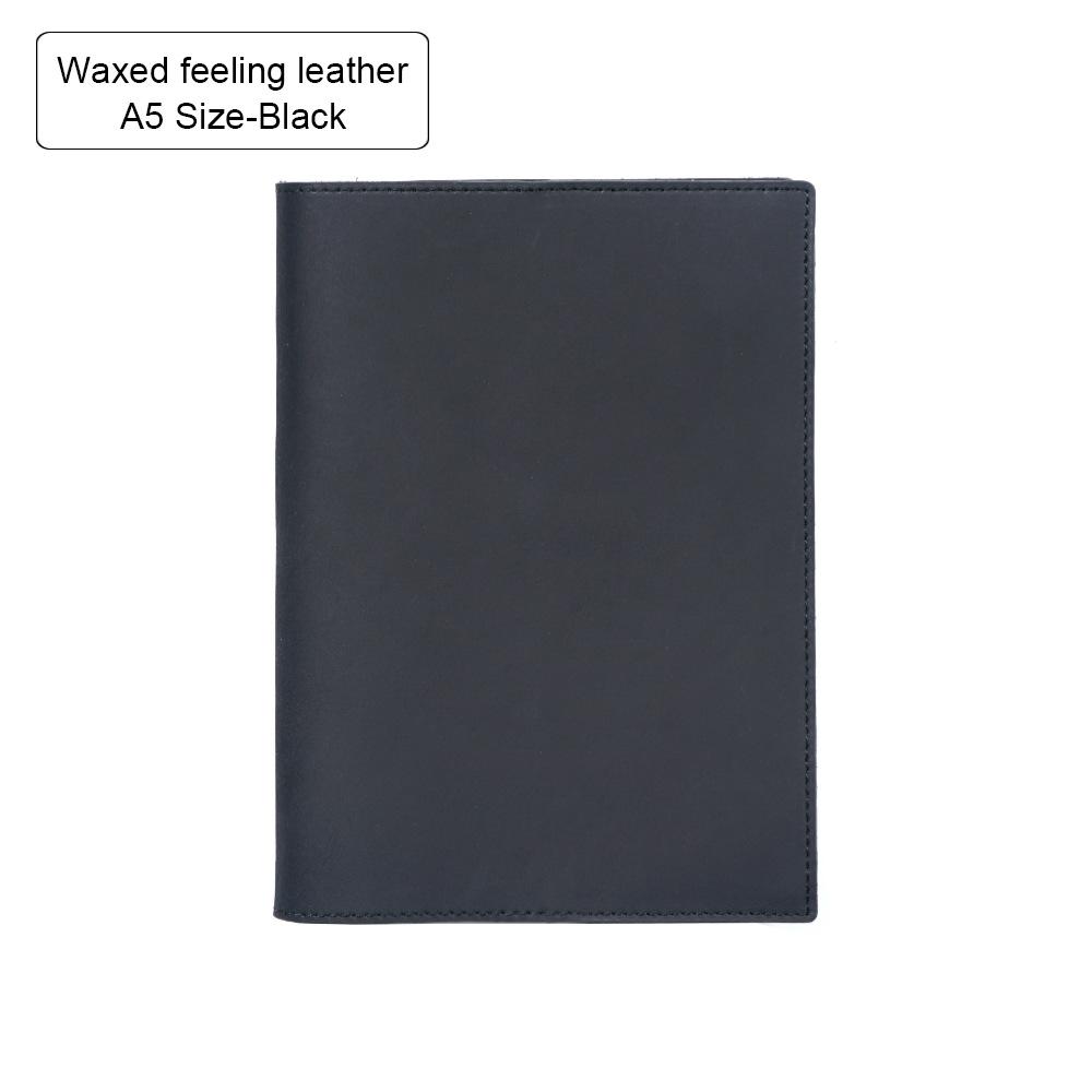 100% Genuine Leather Cover A5A6B6 Sketchbook Planner with Grid Blank Insert Retro Notebooks and Journals Diary Cover Stationery