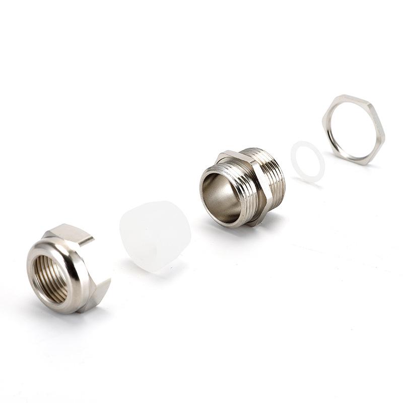 Silicone High-Temperature Resistant Waterproof Metal Cable Connector Gland