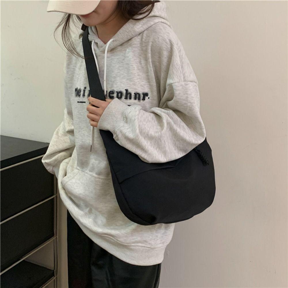 Nylon Single Shoulder Bags Handbag Large Capacity Sports Bag Fashion Oxford Dumpling Bags  Unisex