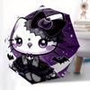 Hello Kitty,Halloween Automatic Folding Umbrella-Simple 8-Rib Design, Bright Cartoon Pattern, Durable Iron Frame, Suitable For Travel, Outdo