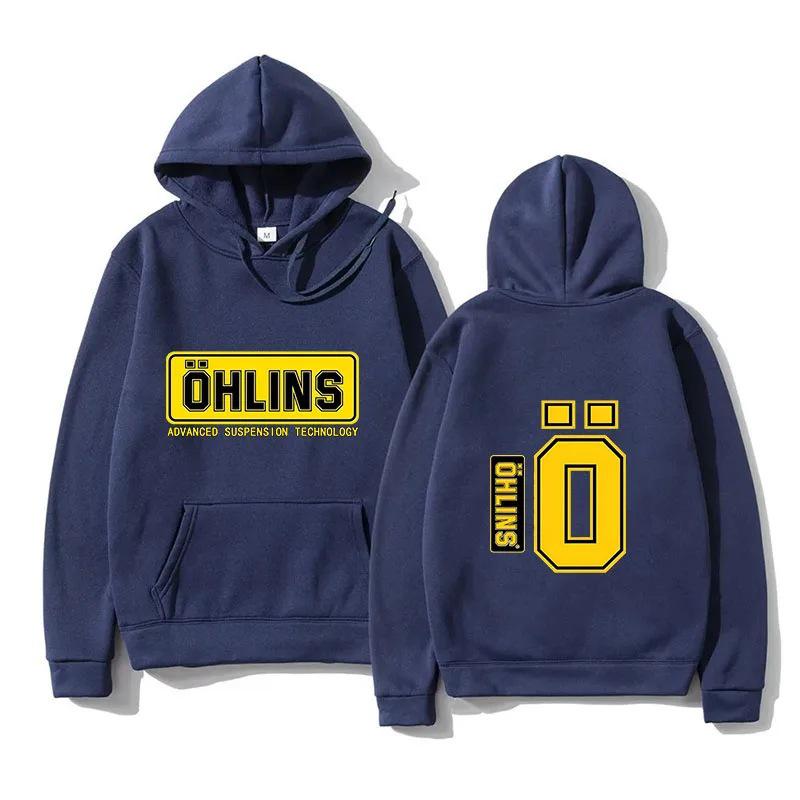 Унисекс Худи Ohlins Осень/Зима - Принт Cross 2025
