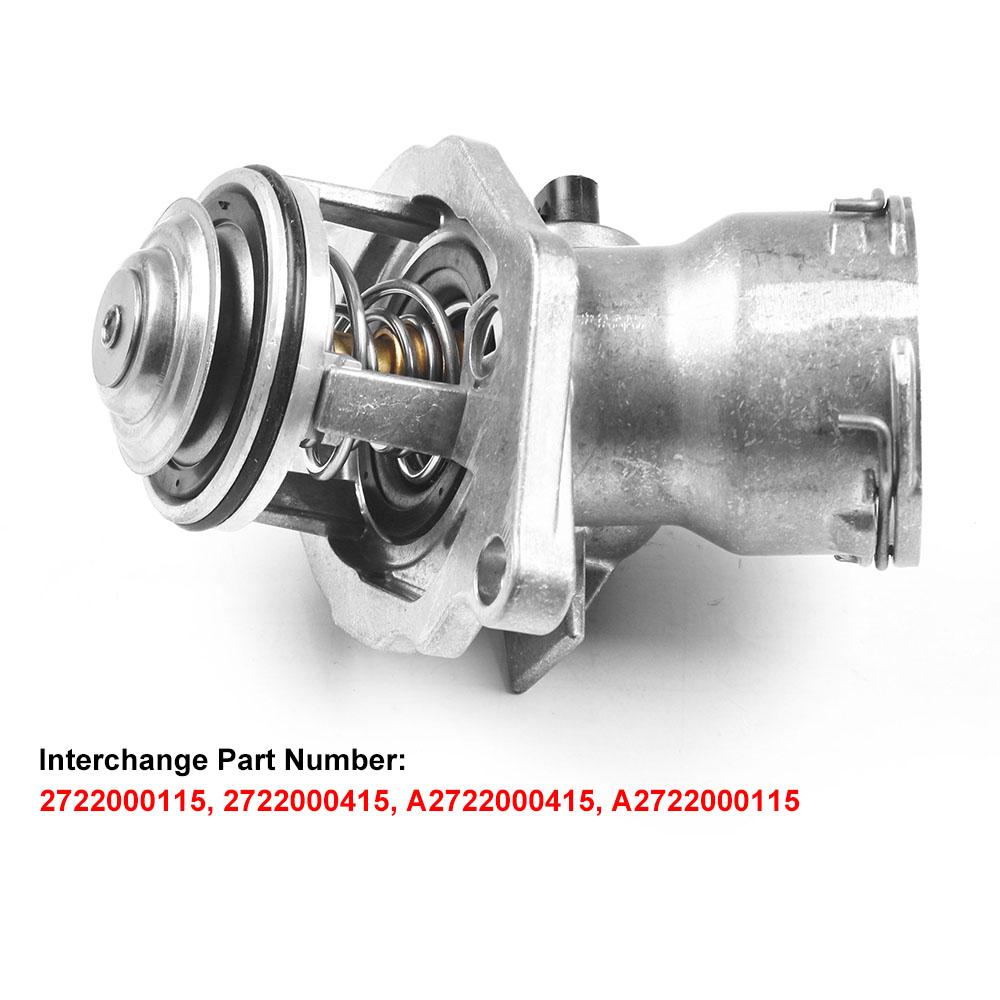 Высококачественный термостат охлаждающей жидкости двигателя в сборе с датчиком 2722000115 для Mercedes C300 C350 E350 ML350
