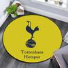 Круглый ковер с принтом логотипа Tottenham Hotspur, нескользящий, моющийся, для гостиной, спальни, игровой комнаты, декор для спортивных фанатов, подарок на праздник, день рождения