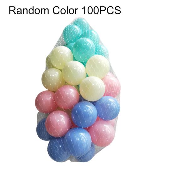 100Pcs Ball Pit Balls Funny Long Life Span Plastic Boys Girls Mixed Colors Ocean Balls Pool Accessories