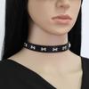 Панк Стиль Кожаные Чокеры Ожерелье С Подвеской В Виде Кости Регулируемая Застежка Для Дерзкой Уличной Моды