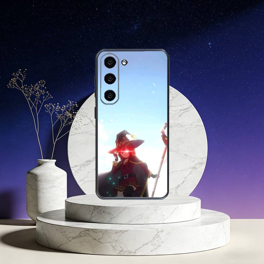 Чехол для телефона Megumin Anime K-KonoSuba Для Samsung Galaxy A73,A72,A71,A70,A53,A52,A51,Другие Мягкий черный чехол