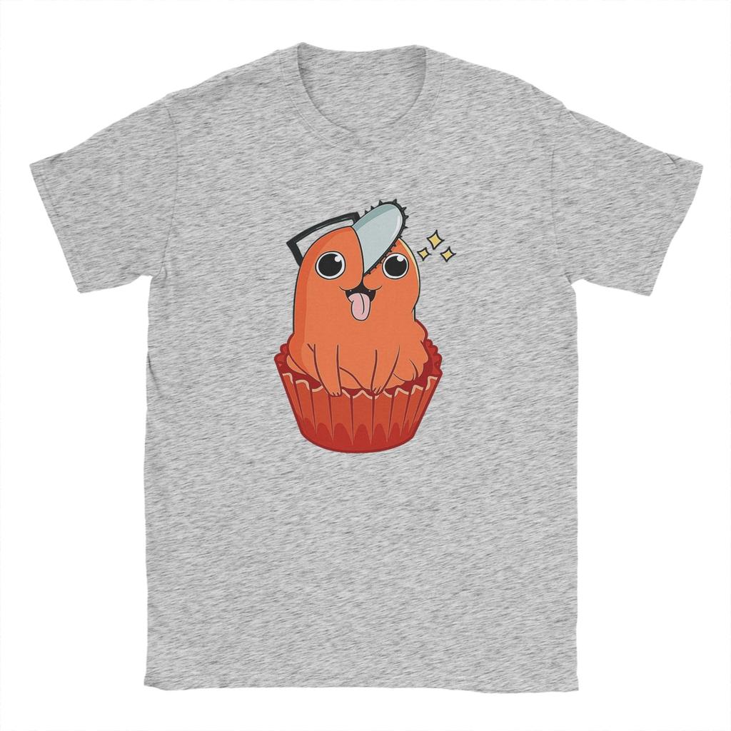 Повседневная футболка Летняя Капкейк Почита Аниме Человек-бензопила Модные футболки Хлопковая футболка для мужчин Y2K Принт Футболки с коротким рукавом