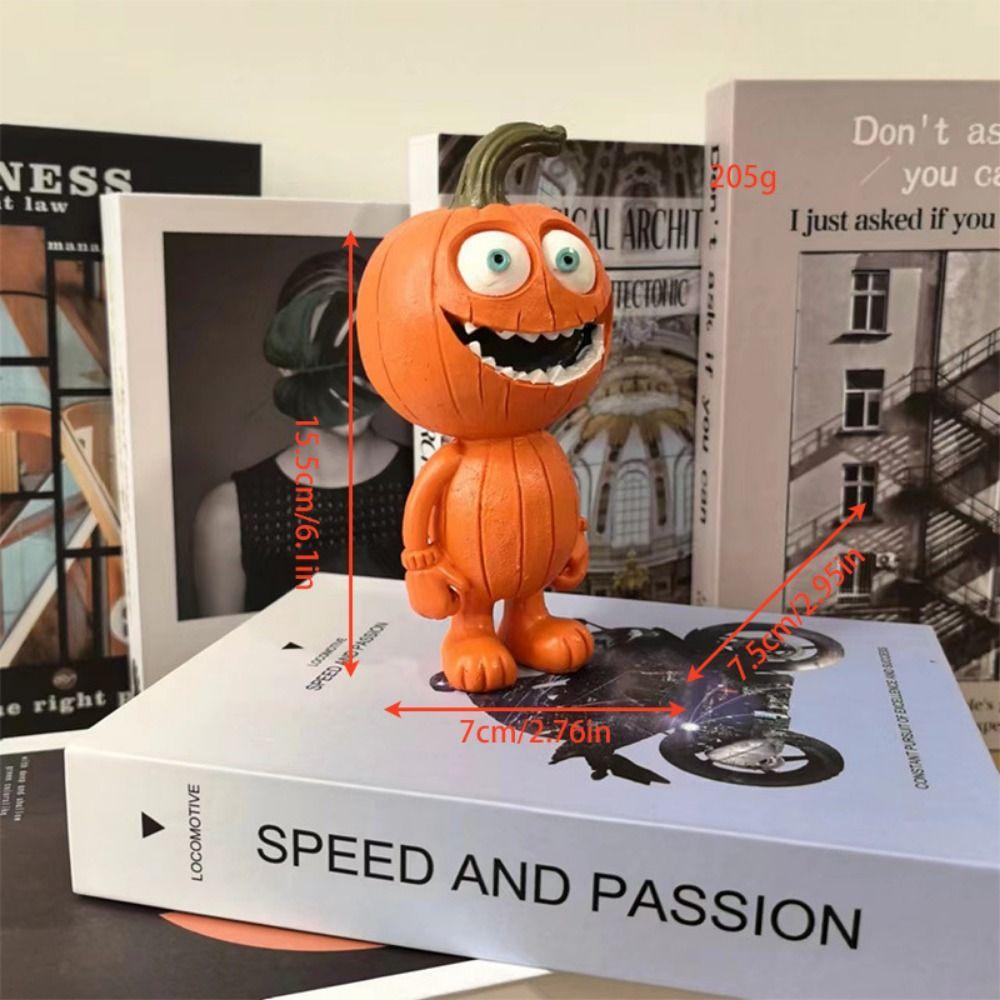 Resin Crafts Halloween Pumpkin Ornaments Handmade Garden Halloween Pumpkin Pumpkin Statue Gifts