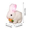 Электронная Имитация Кролика Игрушка Кукла Кролик Интерактивные Плюшевые Фигурки Прыгающее Роботизированное Животное Прыгающие Игрушки Подарки на День Рождения для Детей