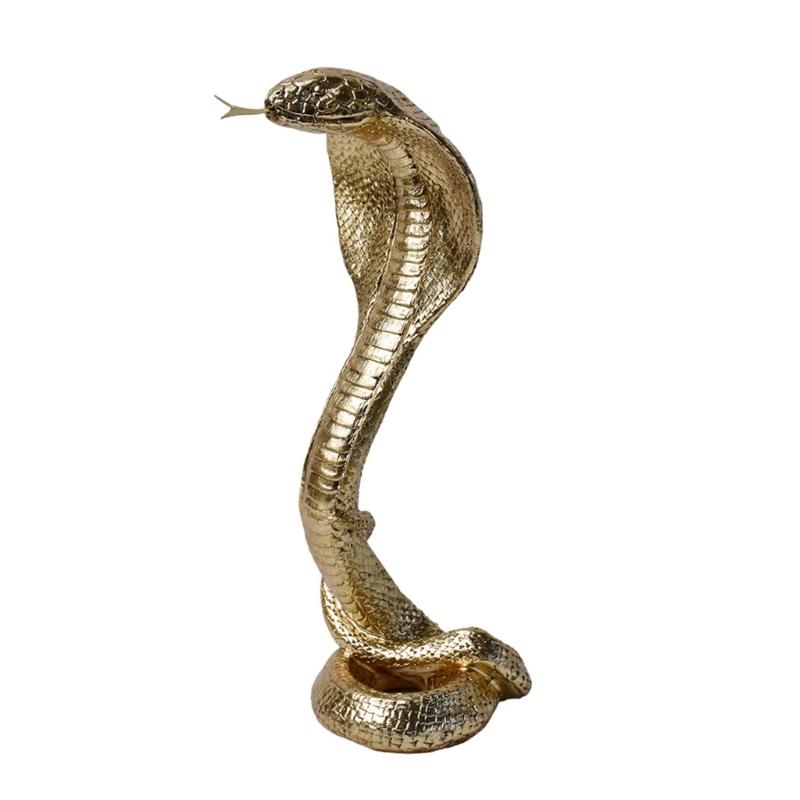 Resin Cobras Statues Figurines Retro Snake Statue Figurines Sculptures Tabletop Centerpieces Home Decors Collectibles