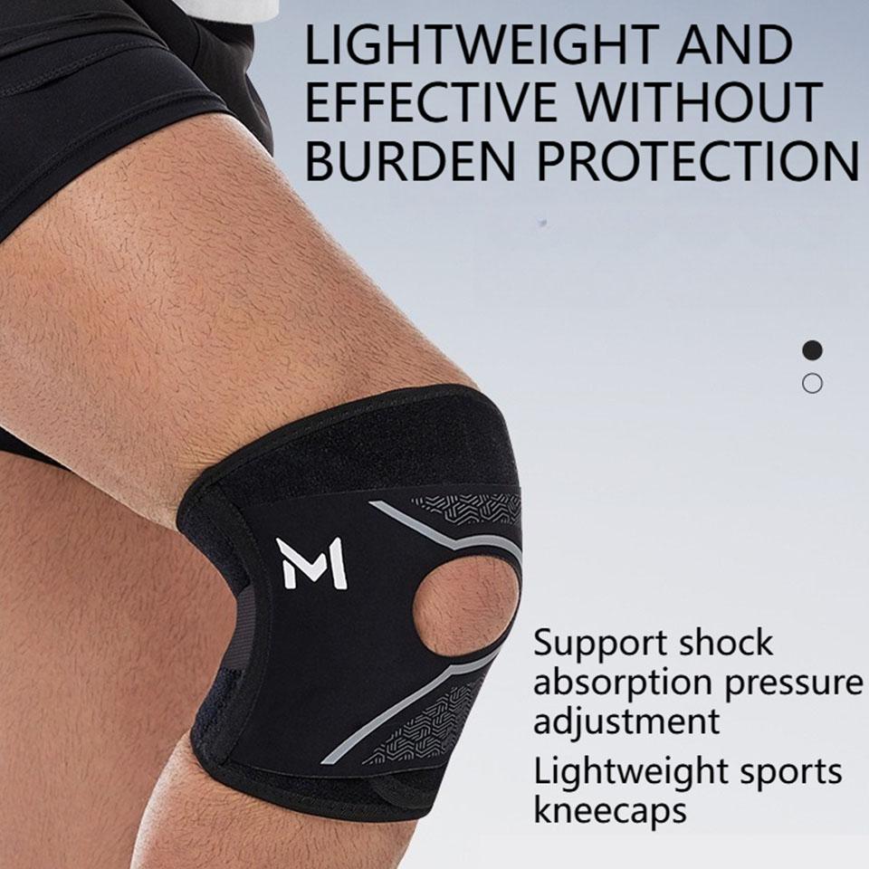 1Pcs Knee Pads Mountain Climbing Basketball Shock Absorption Spring Support Multiple Pressurization Light Thin Breathable