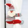 New Christmas Curtain Buckle Christmas Home Decorations Santa Claus Sonwman Window Ornament Decor Supplies Festival Kids Gifts