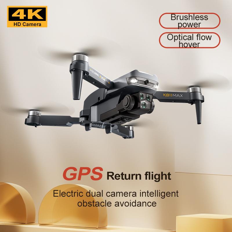 2026 K811 Max GPS Дрон 5G Профессиональный 8K HD Аэросъемка Двойная камера 360° Интеллектуальное обнаружение препятствий Дрон с экраном Бесколлекторный БПЛА Игрушка