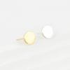 [Aslit] 925 Silver Modern Simple Round Daily Stud Earrings