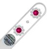 Mont Bleu 2 Flowers Crystal Nail File LE-10