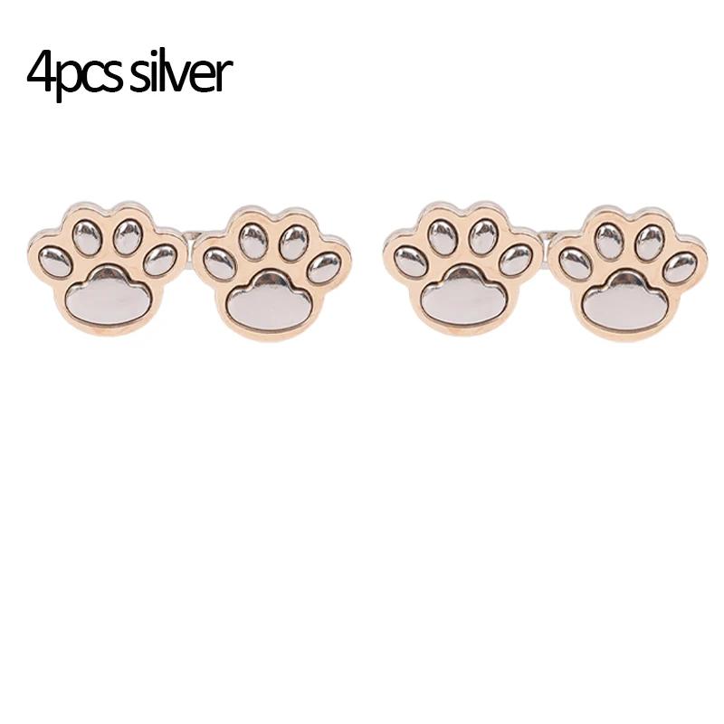Cute Cat Claw Tighten Metal Waist Buckle Brooches Pins Clip Adjustable Snap Button Jeans Buttons Detachable Clothing Accessories