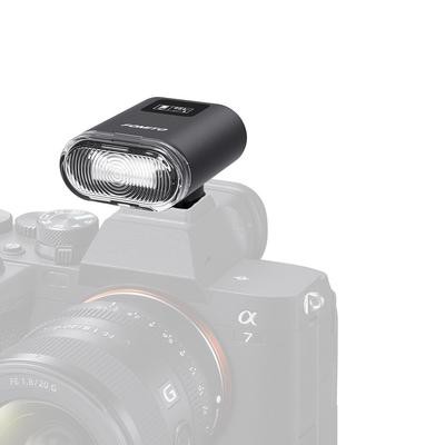 Вспышка FOMITO для камеры, мини-вспышка Speedlight GN12, стробоскопическая вспышка Speedlight с универсальным одноконтактным стандартным креплением «горячий башмак» (Черный - 5см)