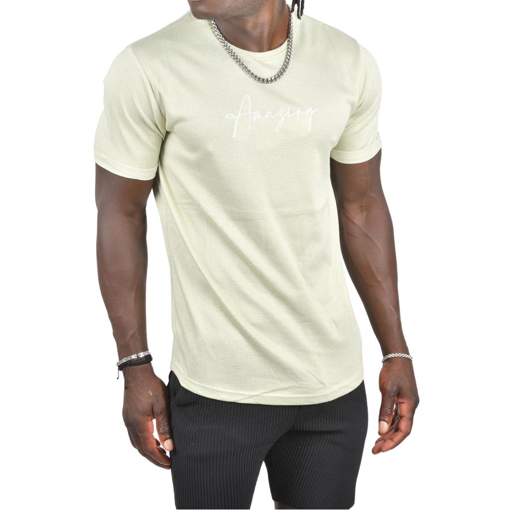 Футболка узкого кроя с двойными рукавами и надписью DeepSEA с рисунком спереди 2403213