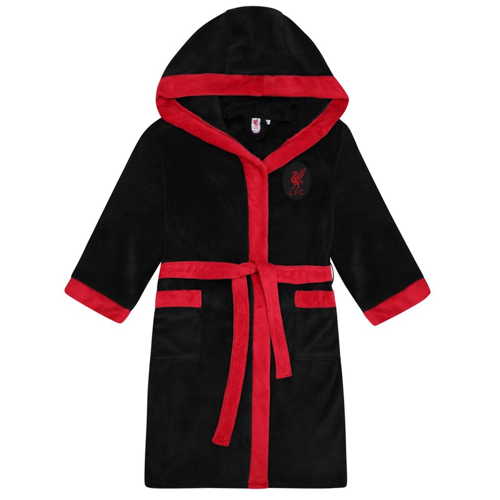 Liverpool FC Mens Crest Fleece Dressing Gown