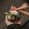 Товар Тханка золото и серебро неправильный Чэнь Дэшэн чайная церемония керамический чайник позолоченный горшок Сиши эмаль цвет Гуочао двор