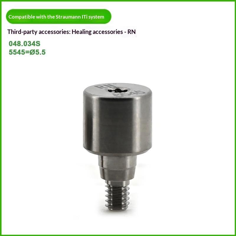 High Quality RN Healing Abutment 1Pcs Grade 5 Titanium Dental Implant Accessory Compatible with Straumann for Dental Professionals