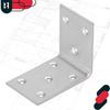 KOTARBAU® Carpenter's Angle Construction Connector Stainless Steel Galvanized 55 X 45 X 35 MM Set of 100 PCS