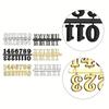 DIY Clock Numerals Parts Gold Quartz Needle Replacement Parts