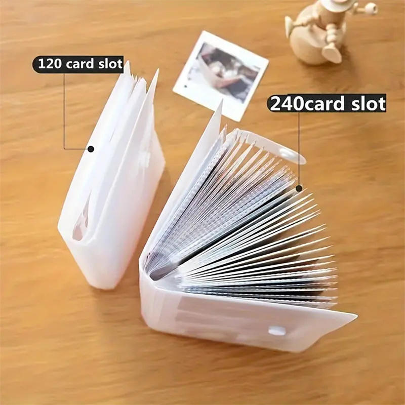 Cards Album Paper Craft Leather Card Holder Books Credit Card Container Collection Book Case