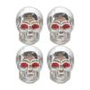 Yoryu Skull Tire Valve Cap,Skull Valve Stem Cap,4pcs Skull Motorcycle Valve Stem Caps |