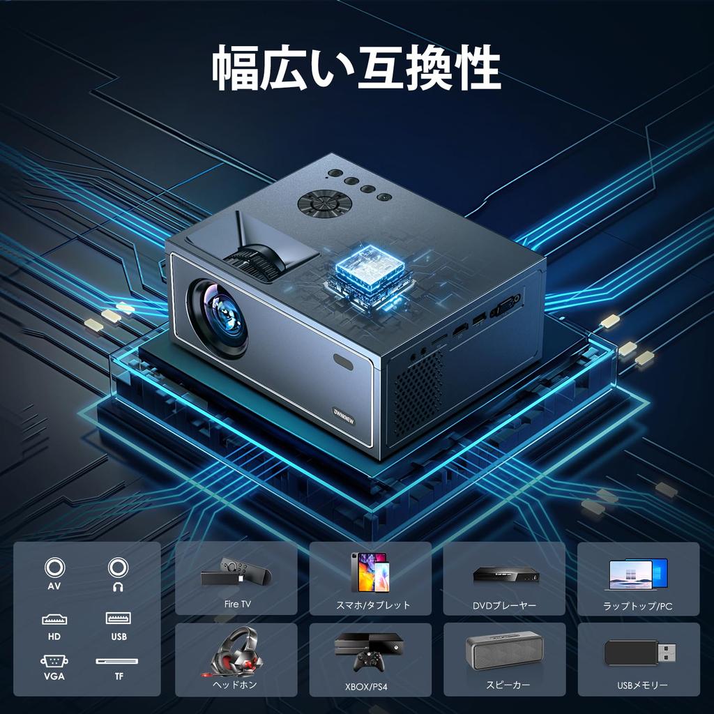 WiFi Bluetooth OWNKNEW 4K домашний потолок 300 дюймов большой Keystone HiFi Zoom потолочный подвесной можно подключить к игровому плееру HDMI управление в комплекте [5G и