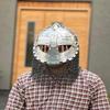 Шлем викинга Вендель с кольчугой Стальной доспех Воина Носимый LARP SCA Косплей