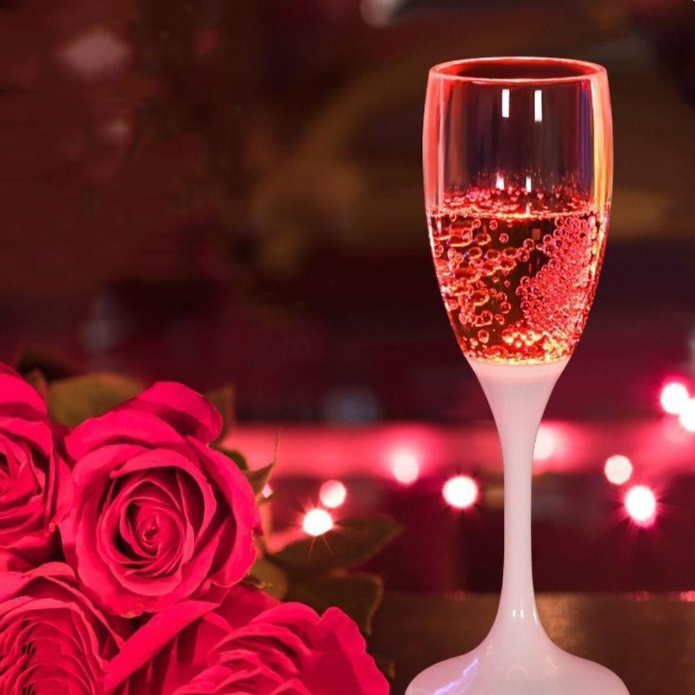 Акриловая индукционная светящаяся чашка 120 мл, светодиодная чашка для украшения шампанского