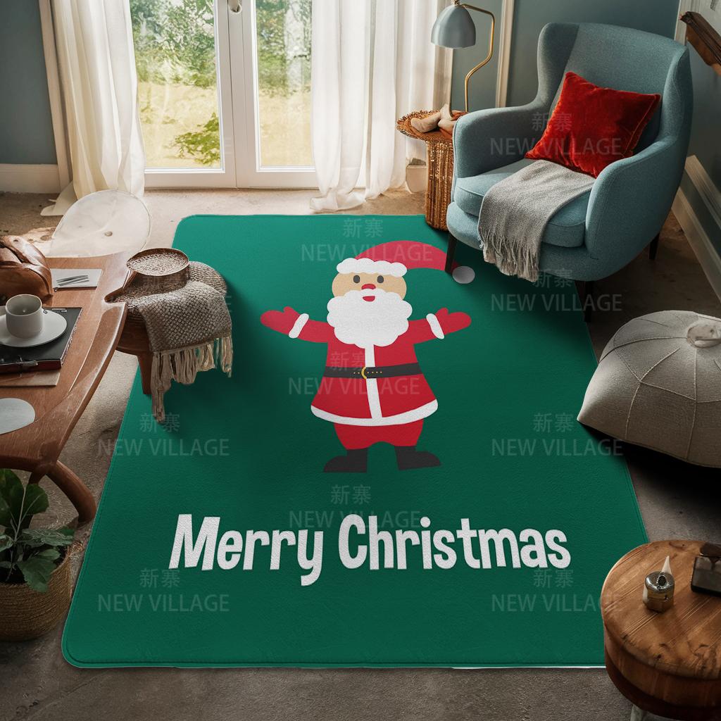 Ковер у входа в дом Домашний коврик у двери Гостиная Ванная Комната Ноги ванная комната Нескользящие коврики с водопоглощением для ванной Счастливого Рождества зима