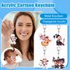 2D Плоский, Акриловый Мультяшный Брелок, Можно Повесить на Школьные Рюкзаки, Сумки через Плечо, Ключи, Милый Брелок, Украшение для Одежды.