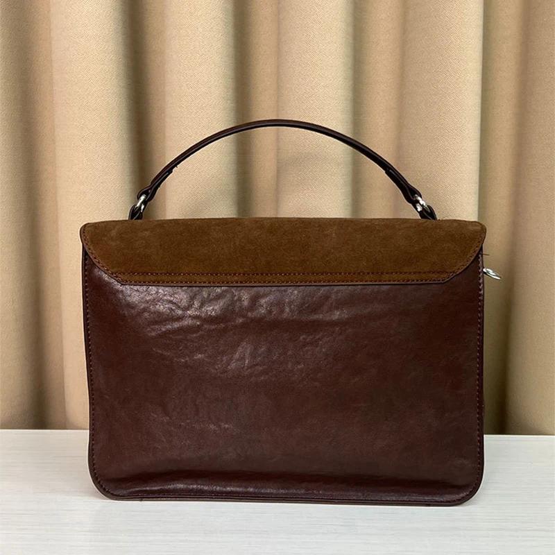 Осенние модные женские сумки в матовом кофейном цвете, сумка через плечо для поездок на работу, высококачественная сумка-мессенджер