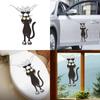 62KD Падающий вниз для кота ПВХ зеркальная наклейка на стену DIY наклейка на окно обои