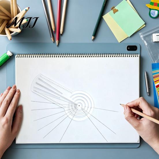 Инструмент для рисования в технике Dot Art, Линейка для мандал с отверстиями, Круговерт, Компас, Прозрачный акриловый шаблон, Транспортир, Прямая точка, Для геометрического узора
