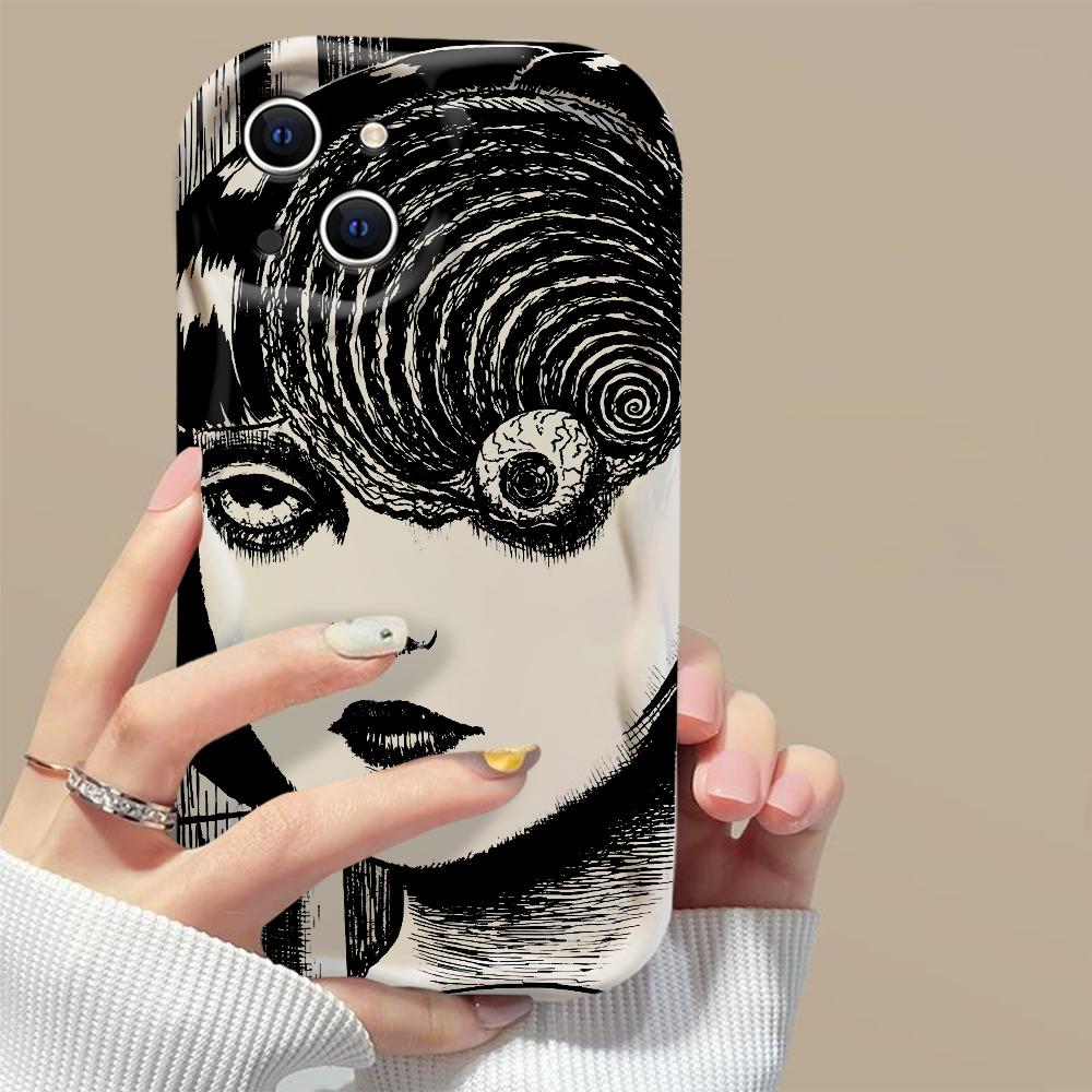 Хоррор Дзюндзи Ито Горячие комиксы Томиэ Чехол для телефона Для iPhone 16 15 14 13 12 11 Pro Max XS X XR 7 8 SE Ударопрочный Мягкий чехол