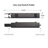 2 в 1 Съемник для Switch Съемник кейкапов Съемник свитчей и кейкапов для механической клавиатуры Игровой клавиатуры Инструмент для DIY чистки
