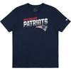 Футболка с коротким рукавом и круглым вырезом New England Patriots Повседневная Спортивная Универсальная Модная Детские топы Темно-синий 3Z1B7FBGN-PAT