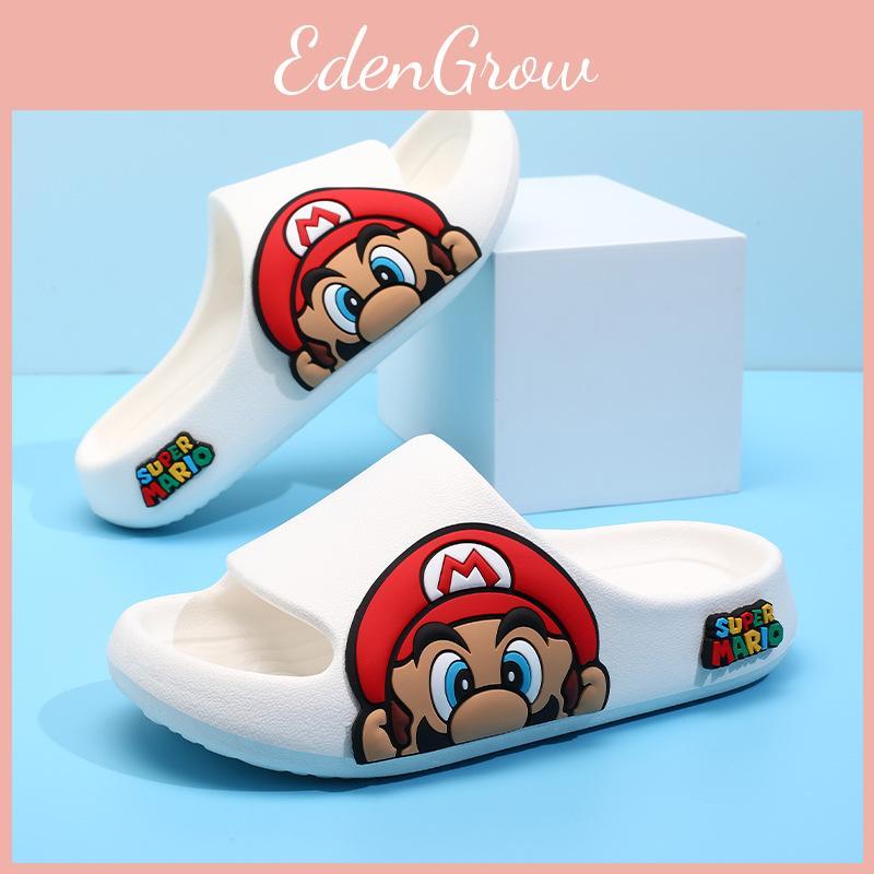 Детские тапочки Марио с крутым мультяшным дизайном для мальчиков, летние, для дома, с нескользящей мягкой подошвой.