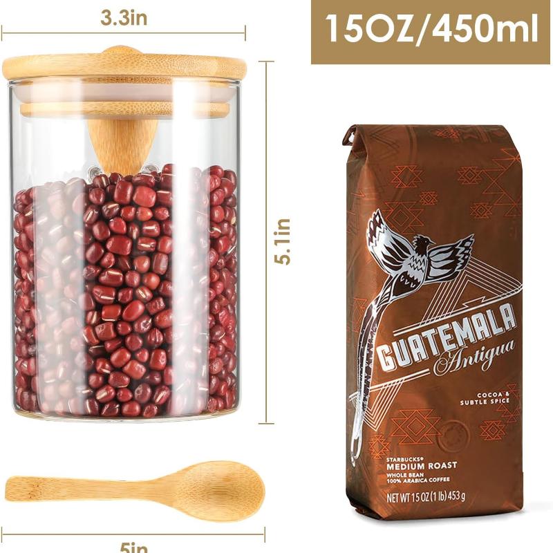 Герметичные стеклянные банки для хранения Герметичные стеклянные банки с крышками Ложки Банки для конфет Прозрачные банки для специй Небольшие контейнеры для хранения продуктов Бутылки