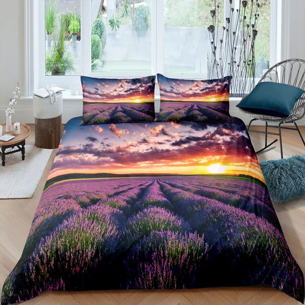 Пододеяльник Кинг-сайз 240x220 Фиолетовый Комплект постельного белья Зимний пододеяльник Наволочка Домашний текстиль Постельное белье Дерево жизни