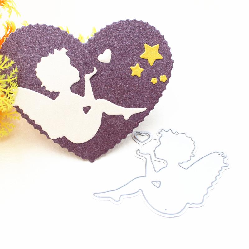 Металлические штампы для резки, форма для ножа для скрапбукинга в виде мальчика-ангела