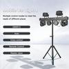 Portable Gig Bar 2x30W RGBW butterfly Strobe Par Moving Head Removable bar Light Disco Dj Party Stage Light With T bar Stand