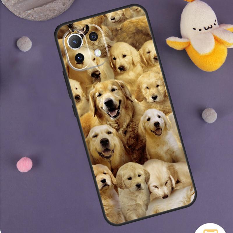 Чехол для телефона Xiaomi 15 14 Ultra 13T 14T 15T 17 Pro Max POCO F8 Ultra F5 F6 F7 X5 X6 X7 Pro с изображением золотистого ретривера