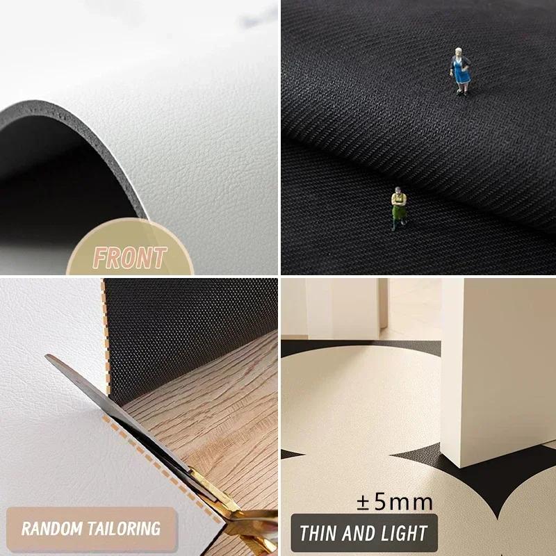 Carpet for Kitchen Pvc Floor Mat Waterproof Leather Carpets Long Rug Oil-proof Non-slip Foot Mats Japanese Home Decoration Rugs