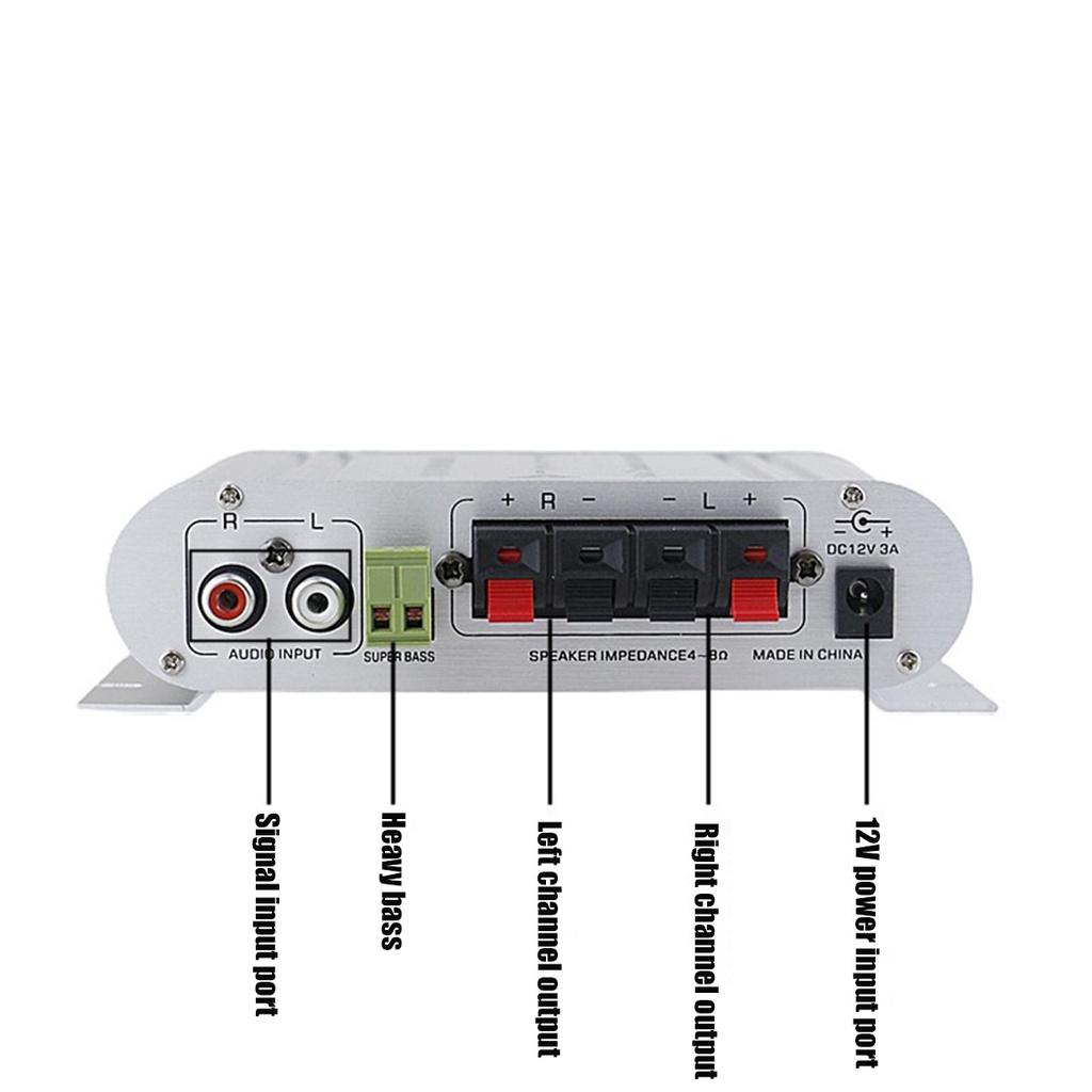 DC 12V 40W 2.1-канальный усилитель Hifi с супербасом и большим фильтром для динамиков DVD/CD, MP3