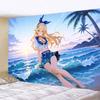 Summer Swimsuit Tapestry Seaside Coconut Grove Background Wallpaper Room Decoration Home Decoration