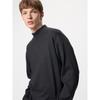 Uniqlo Футболка с воротником-стойкой SofT KniT Fleece Smoke